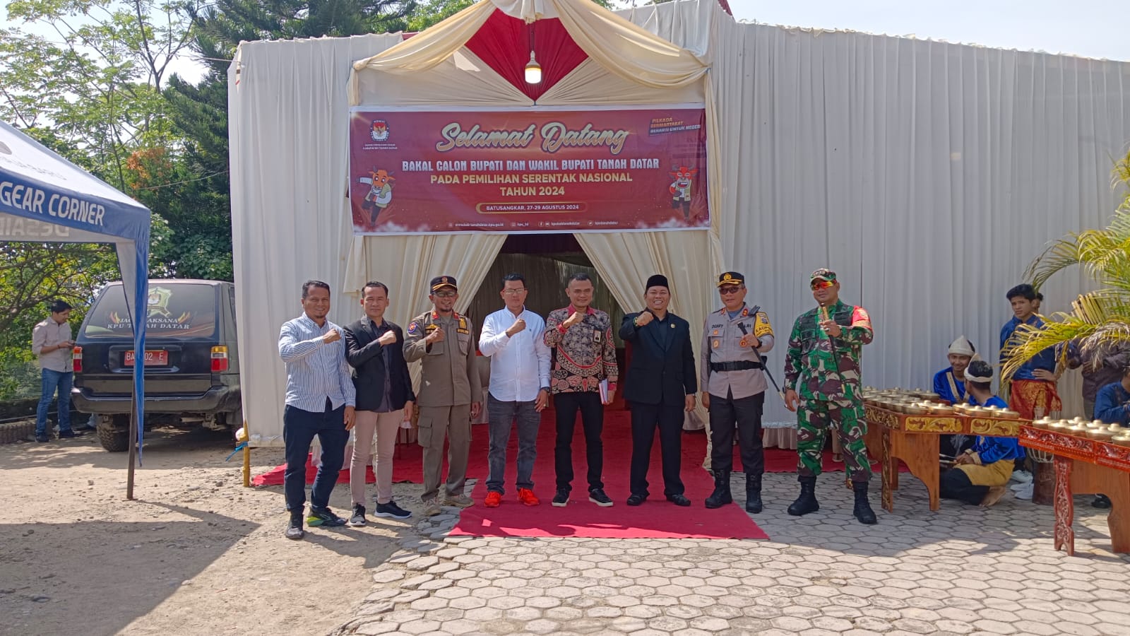 Pengawasan Bawaslu Tanah Datar di Hari Terkahir pendaftaran Paslon Pilkada 2024