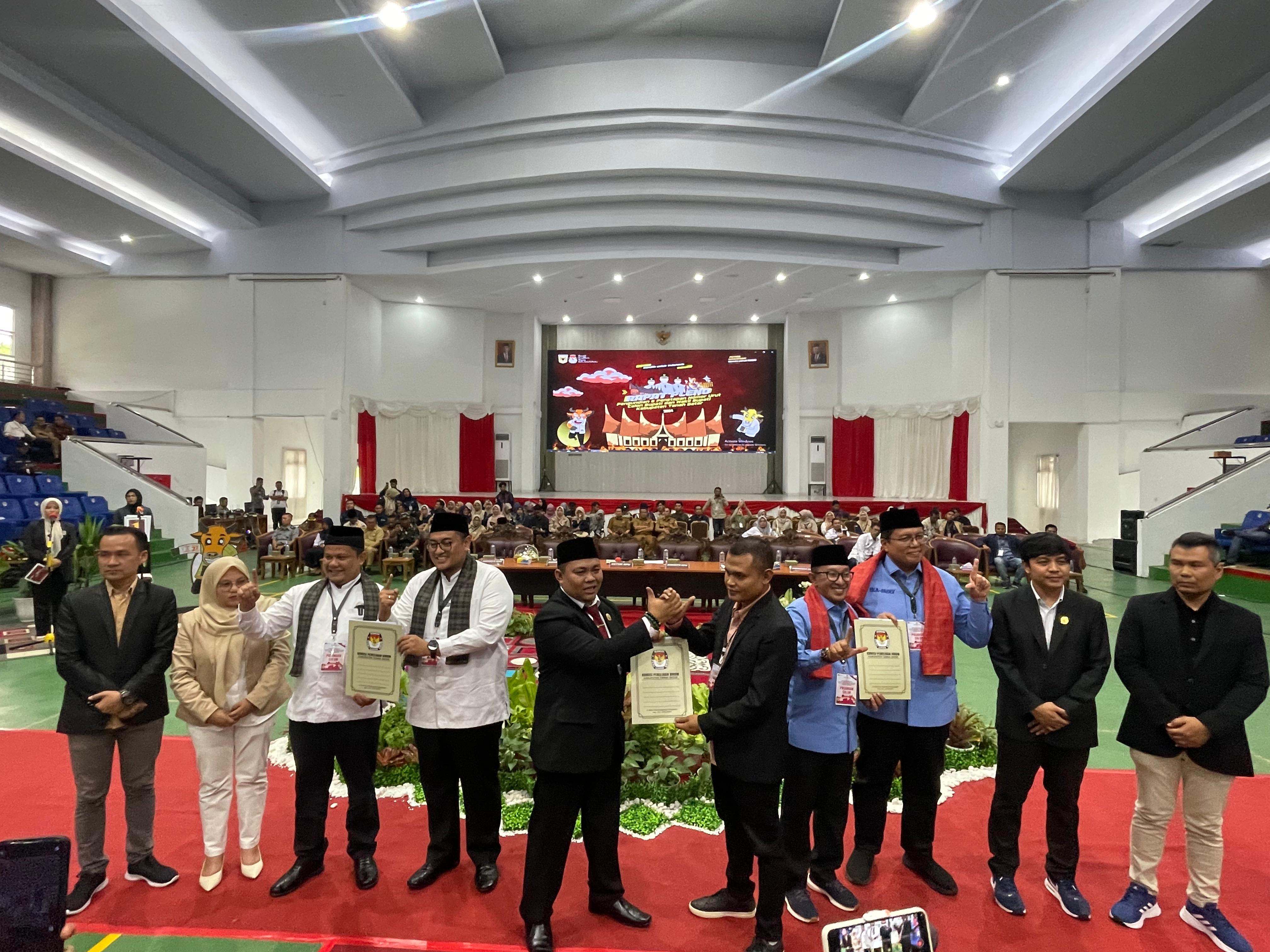 penetapan nomor urutCalon Bupati dan Wakil Bupati