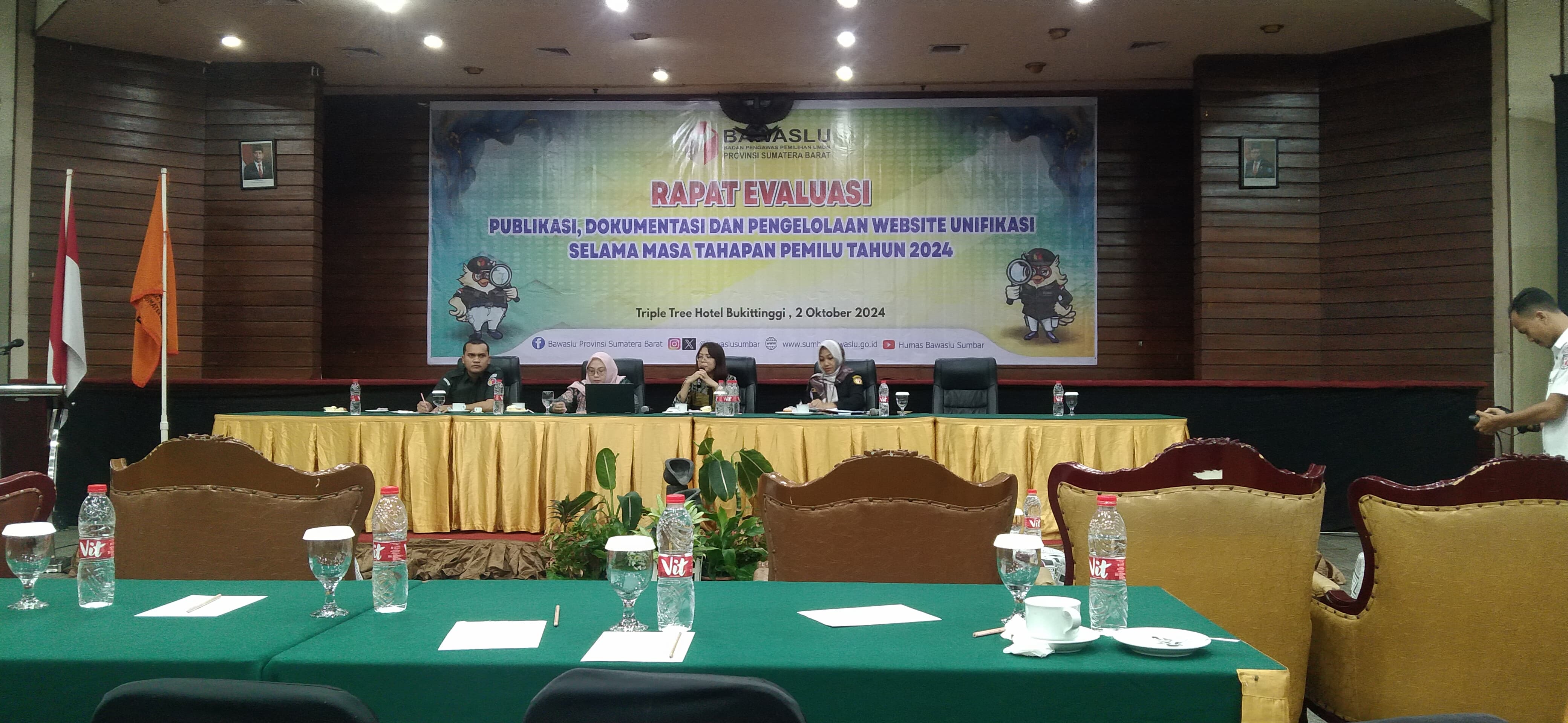 Rapat Evaluasi Publikasi, Dokumentasi dan Pengelolaan Website Unifikasi selama masa Tahapan Pemilu Tahun 2024