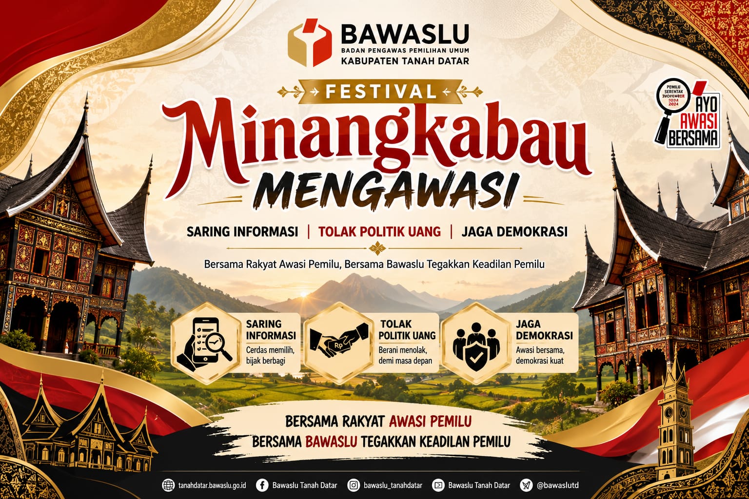 Festival Minangkabau X Bawaslu Tanah Datar