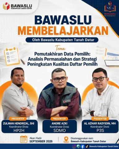 Bawaslu Membelajarkan
